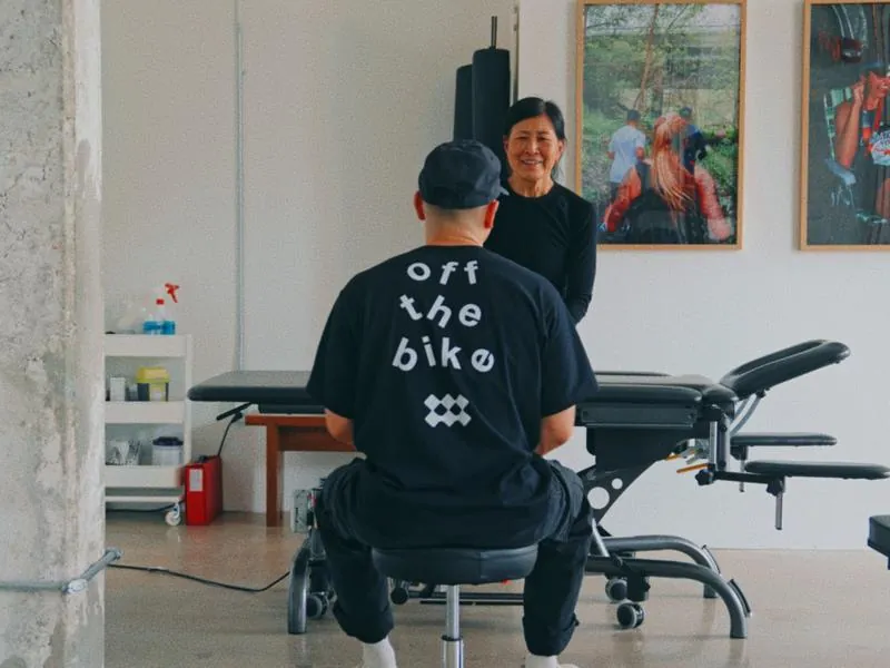 Don Rey Juan with a client in the clinic, from Blank Canvas by Studio Propel