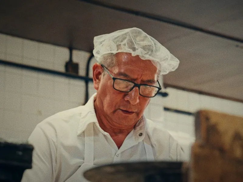 A baker at work in the back of house, from Before Thanksgiving, a Studio Propel short film