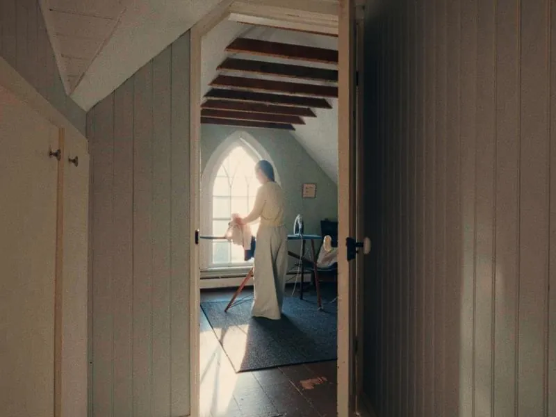 Getting a shirt ready in the attic room, from First Day, a Studio Propel short film