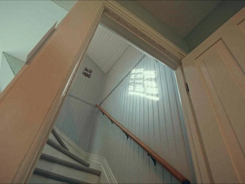 Morning light on the attic stairs, from First Day, a Studio Propel short film