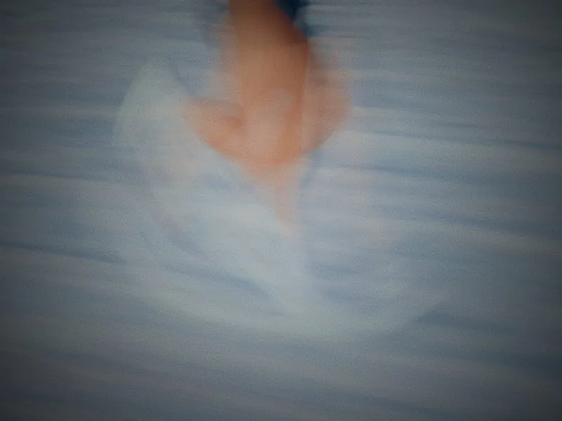 Feet in motion across the salt, blurred, from Infinite Horizon, a New Balance concept film by Studio Propel